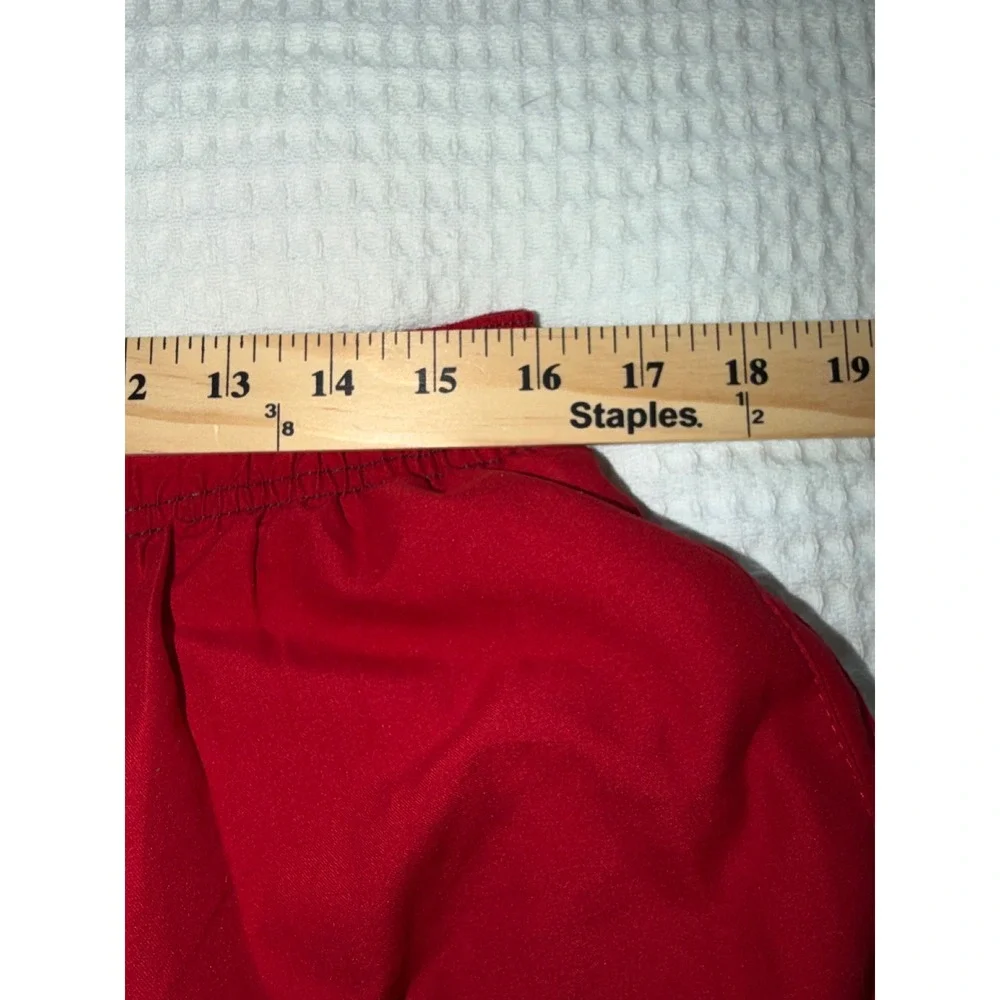 Nat Nasty Swim Trunks Mens Large Red‎ Elastic Waist Drawstring Board Shorts